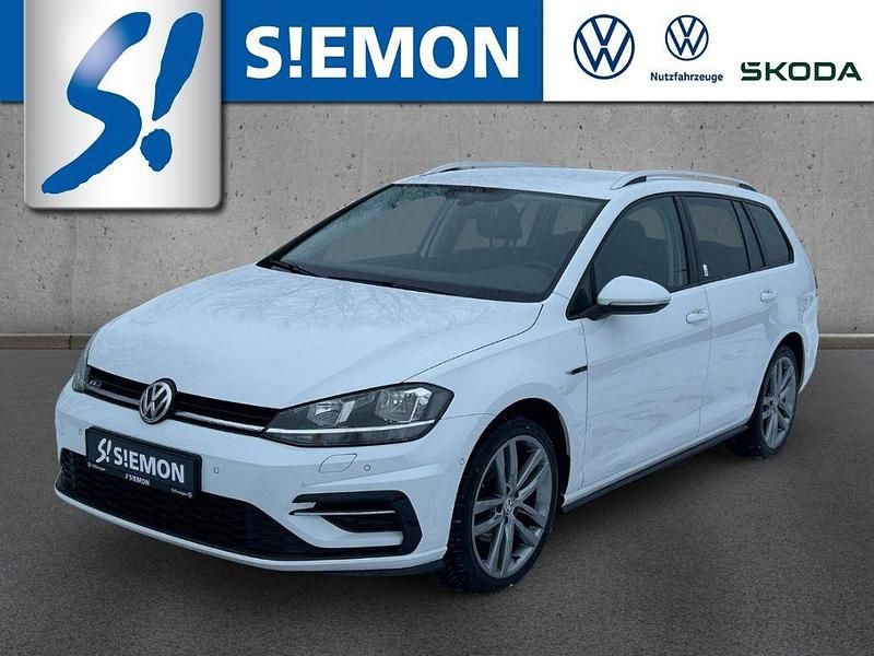 Weiss Gebraucht 2020 VW Golf VII R-line Kombi | 19.730 € (Guter Preis) - Bild 1/4