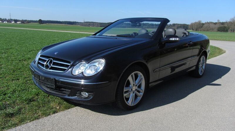 Schwarz Gebraucht 2008 Mercedes CLK280 Avantgarde Cabrio | 13.900 € (Fairer Preis) - Bild 1/4