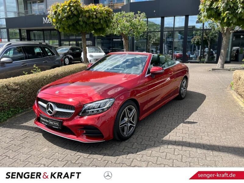 Rot Gebraucht 2020 Mercedes C200 Cabrio | 35.988 € (Fairer Preis) - Bild 1/4