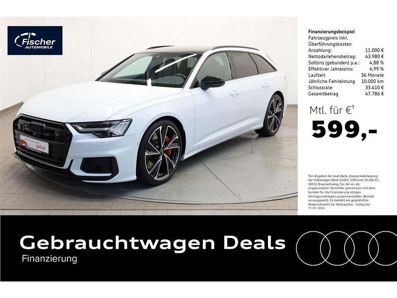 Weiss Gebraucht 2023 Audi S6 Sport Kombi | 54.980 € (Fairer Preis) - Bild 1/4