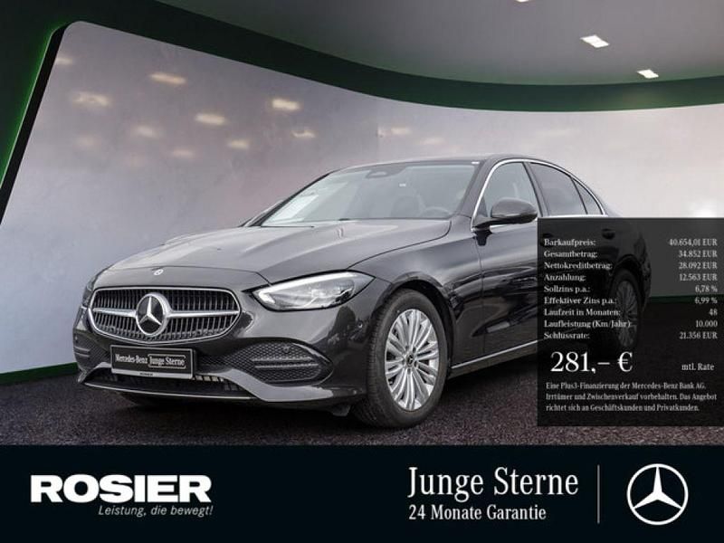 Grau / graphitgrau Gebraucht 2024 Mercedes C220 Advanced Limousine | 40.654 € (Fairer Preis) - Bild 1/4
