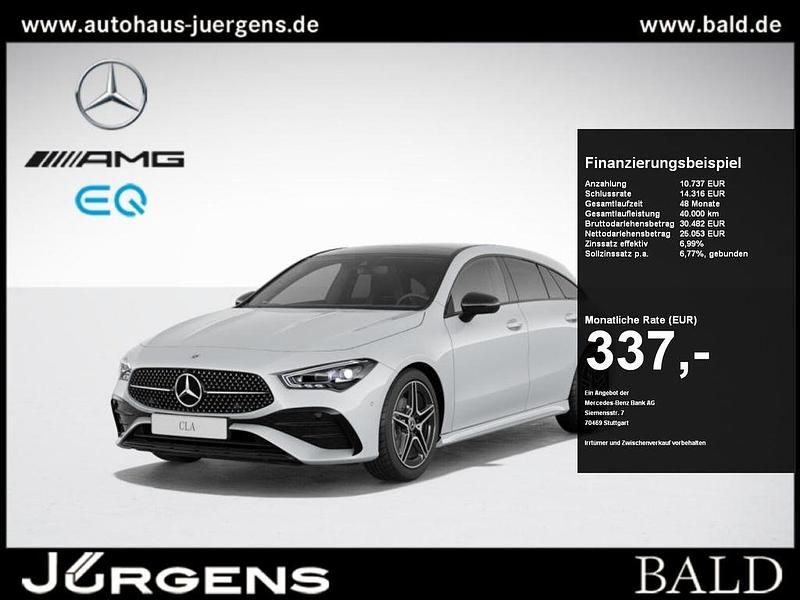 Weiss digitalweiss Gebraucht 2024 Mercedes CLA180 Shooting Brake AMG Kombi | 35.790 € - Bild 1/4