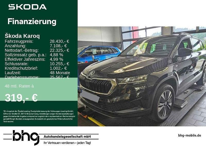 Schwarz Gebraucht 2023 Skoda Karoq Tour SUV | 28.430 € (Guter Preis) - Bild 1/2