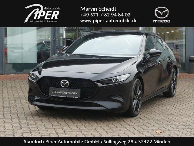 Jet black Gebraucht 2021 Mazda 3 Selection Limousine | 21.490 € (Fairer Preis) - Bild 1/4
