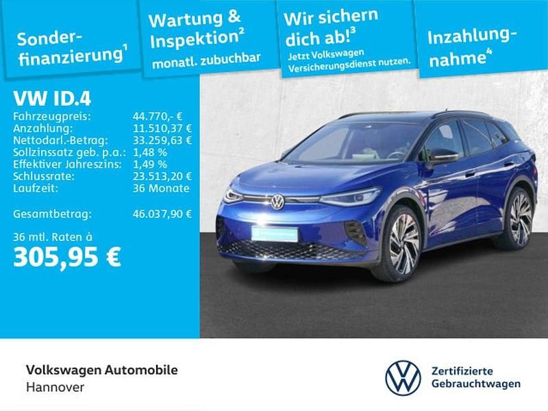 Blue dusk metallic Gebraucht 2025 VW ID.4 GTX SUV | 44.770 € (Fairer Preis) - Bild 1/3