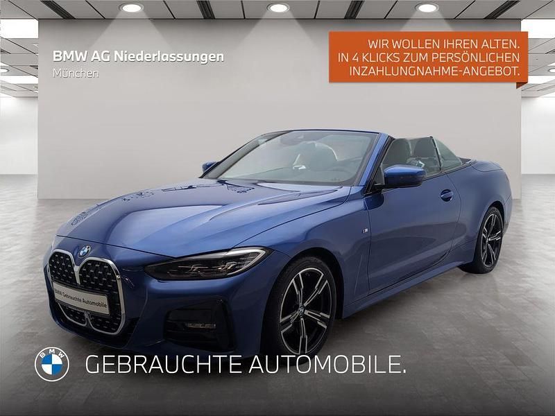 Blau Gebraucht 2022 BMW 420 M Sport Cabrio | 38.710 € (Guter Preis) - Bild 1/4