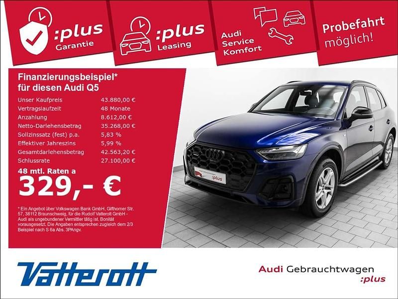 Blau Gebraucht 2022 Audi Q5 S-Line SUV | 43.880 € (Etwas zu teuer) - Bild 1/4