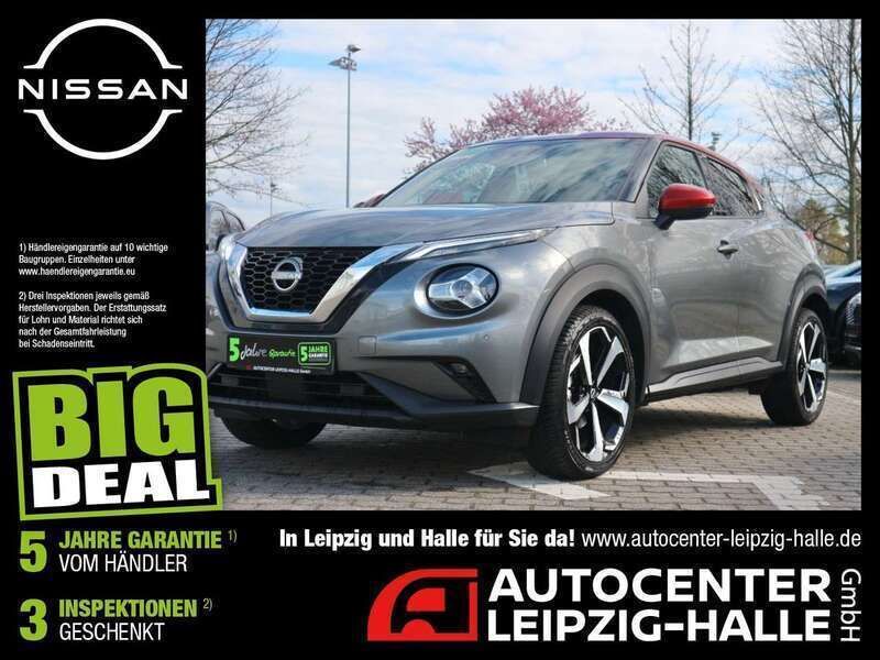 Dark grey/fuji sunset red Gebraucht 2022 Nissan Juke 360º SUV | 19.970 € (Fairer Preis) - Bild 1/4