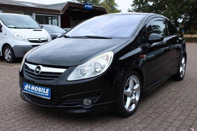 Saphirschwarz/black sapphire (metallic) Gebraucht 2008 Opel Corsa OPC Kleinwagen | 5.299 € (Fairer Preis) - Bild 1/4