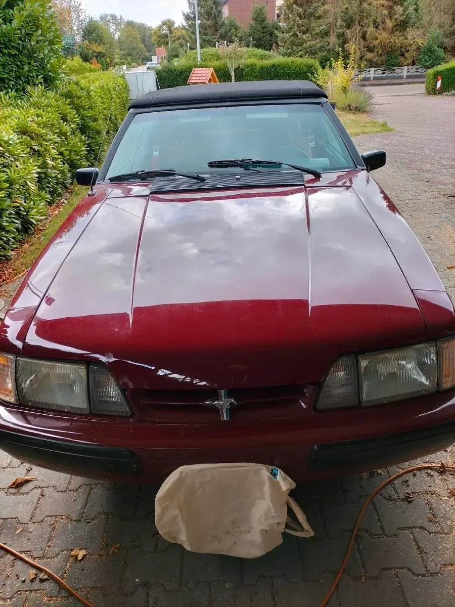 Gebraucht Ford Mustang 120 PS (88 kW) 1990 Rot Cabrio
