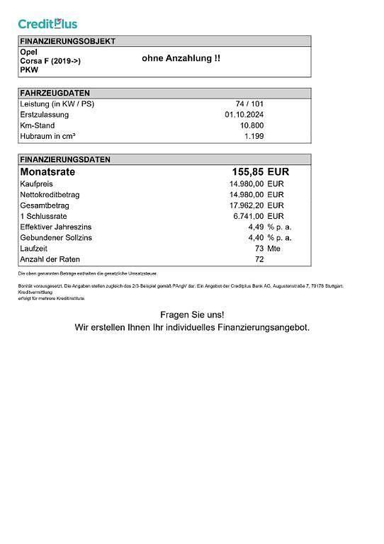 Gebraucht Opel Corsa 101 PS (74 kW) 2024 Silber Kleinwagen