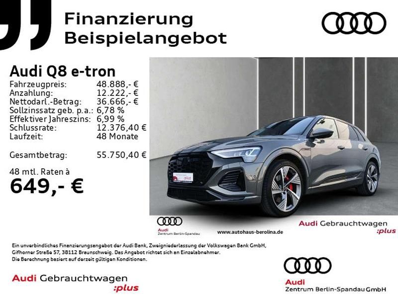 Gebraucht Audi Q8 e-tron S-Line 250 kW (340 PS) 2024 Grau SUV