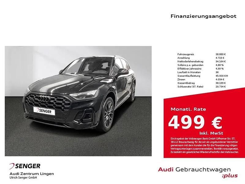 Schwarz Gebraucht 2022 Audi Q5 S-Line SUV | 38.880 € (Etwas zu teuer) - Bild 1/1