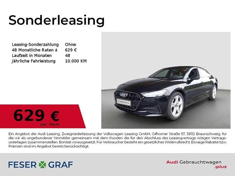 Mythosschwarz metallic Gebraucht 2025 Audi A7 Sportback Ambiente Kleinwagen | 56.480 € - Bild 1/1