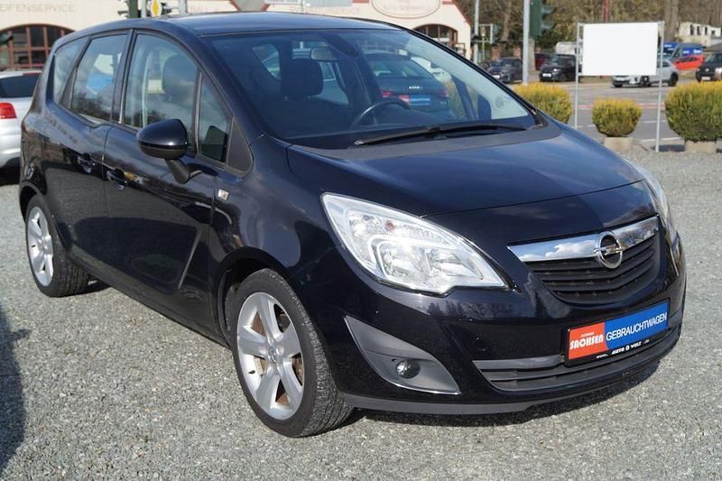 Gebraucht Opel Meriva Edition 101 PS (74 kW) 2010 Schwarz Van / Kleinbus
