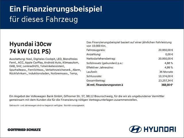 Gebraucht Hyundai i30 Advantage 101 PS (74 kW) 2025 Cypress green / mic Kombi