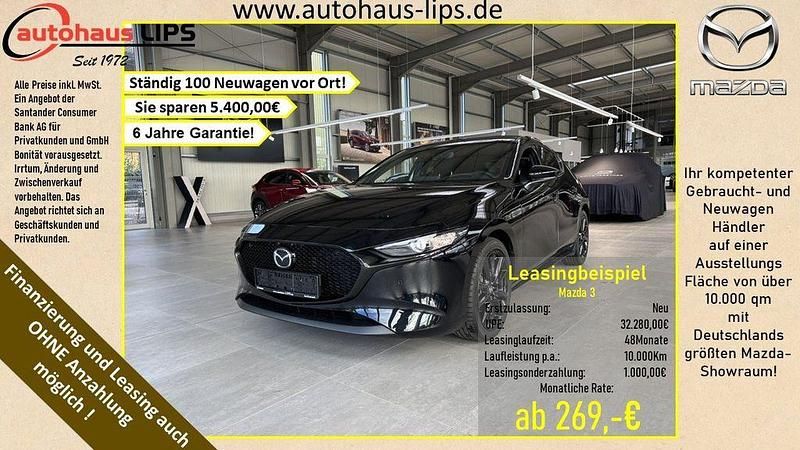 Schwarz Gebraucht 2024 Mazda 3 Homura-Line Limousine | 26.990 € - Bild 1/4
