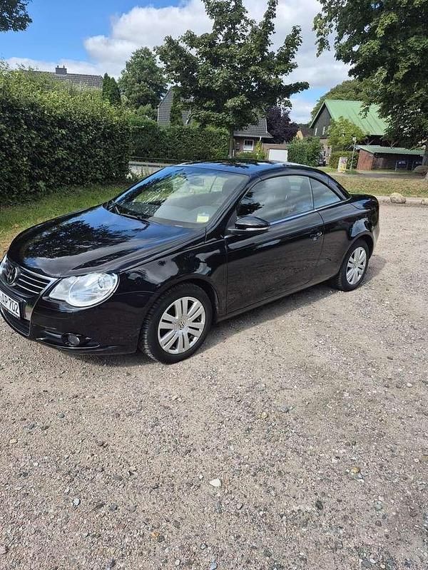 Schwarz Gebraucht 2009 VW Eos Edition Cabrio | 6.550 € (Fairer Preis) - Bild 1/4