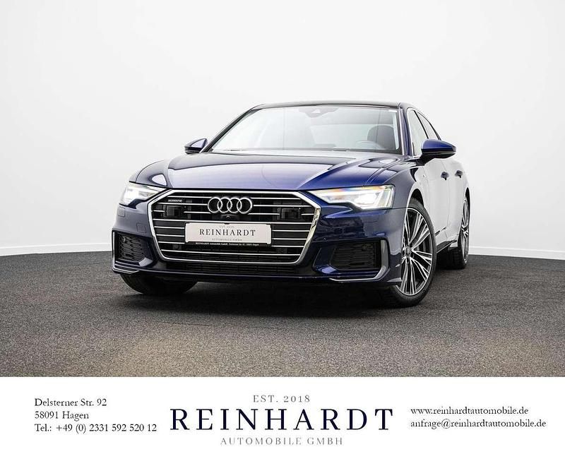 Navarrablau metallic Gebraucht 2021 Audi A6 S-Line Limousine | 39.440 € (Superpreis) - Bild 1/3