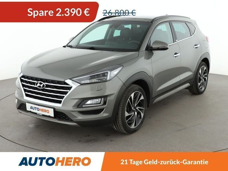 Grau Gebraucht 2020 Hyundai Tucson Premium SUV | 24.410 € (Guter Preis) - Bild 1/3