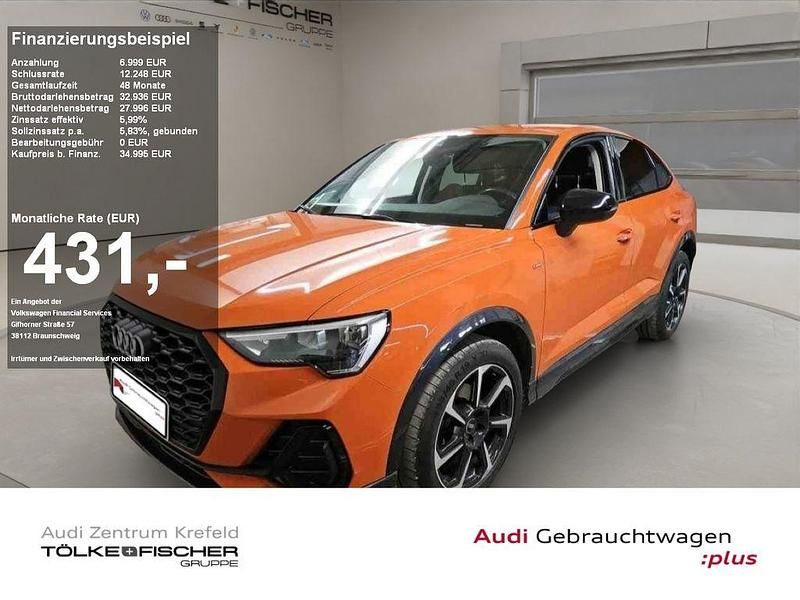 Pulsorange (metallic) Gebraucht 2022 Audi Q3 Sportback S-Line SUV | 34.689 € (Fairer Preis) - Bild 1/4