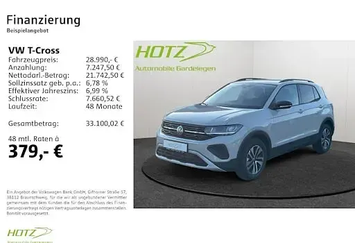 Nowe VW T-Cross 116 KM (85 kW) 2026 Szary SUV