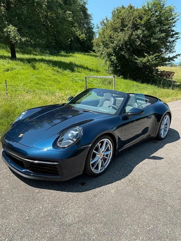 Blau Gebraucht 2019 Porsche 911 Carrera S Cabriolet Cabrio | 126.992 € (Superpreis) - Bild 1/4