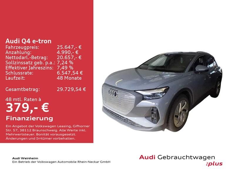 Gebraucht Audi Q4 e-tron Comfort 125 kW (170 PS) 2023 Kieselgrau SUV
