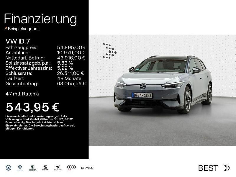 Grau Gebraucht 2024 VW ID.7 Pro Limousine | 54.895 € - Bild 1/4