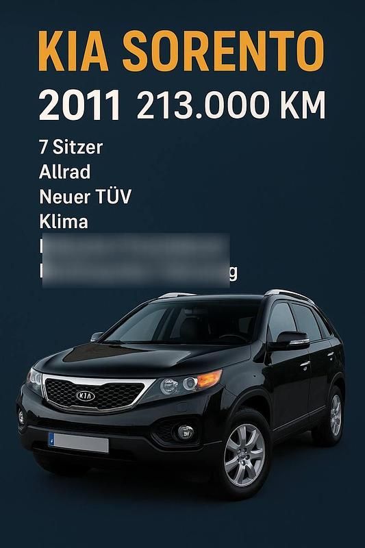 Schwarz Gebraucht 2011 Kia Sorento SUV | 8.500 € (Fairer Preis) - Bild 1/4
