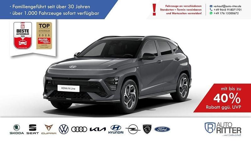 Grau Neu 2025 Hyundai Kona N Line SUV | 28.490 € (Guter Preis) - Bild 1/4