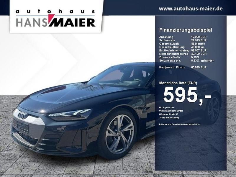 Mythosschwarz metallic Gebraucht 2021 Audi e-tron GT quattro Ambiente Limousine | 60.999 € (Fairer Preis) - Bild 1/4
