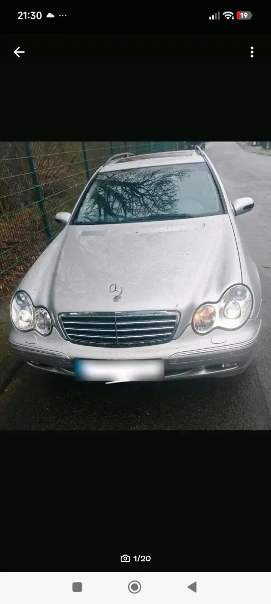 Gebraucht Mercedes C320 Elegance 218 PS (160 kW) 2003 Silber Kombi