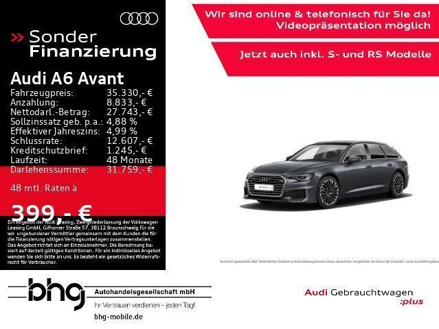 Grau Gebraucht 2021 Audi A6 Sport Kombi | 33.960 € (Etwas zu teuer) - Bild 1/3