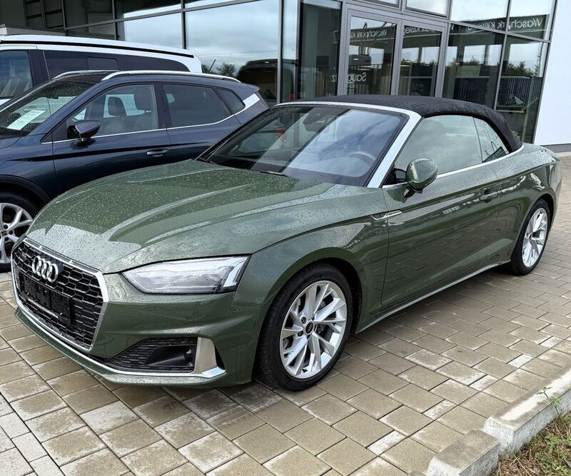 Grün Gebraucht 2023 Audi A5 Cabriolet Advanced Cabrio | 45.390 € (Etwas zu teuer) - Bild 1/4