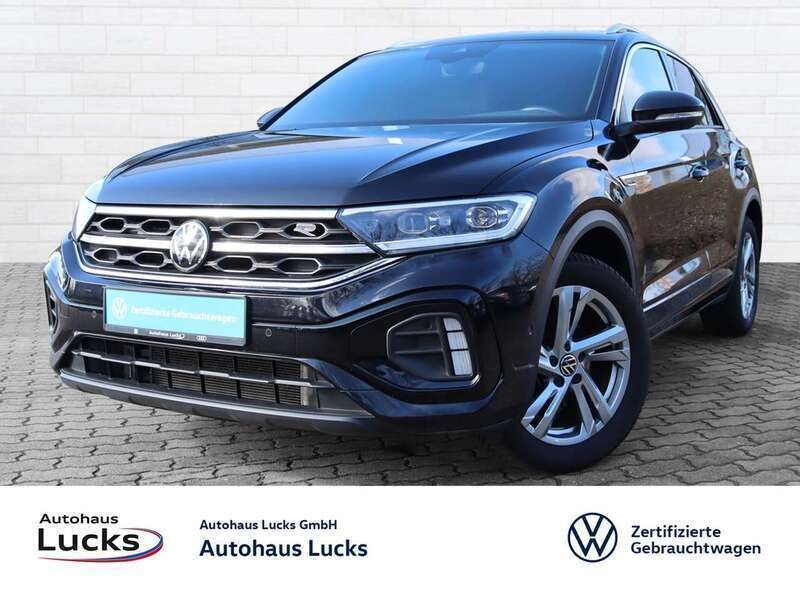 Schwarz (deep black perleffekt) Gebraucht 2022 VW T-Roc R-line SUV | 26.929 € (Etwas zu teuer) - Bild 1/4