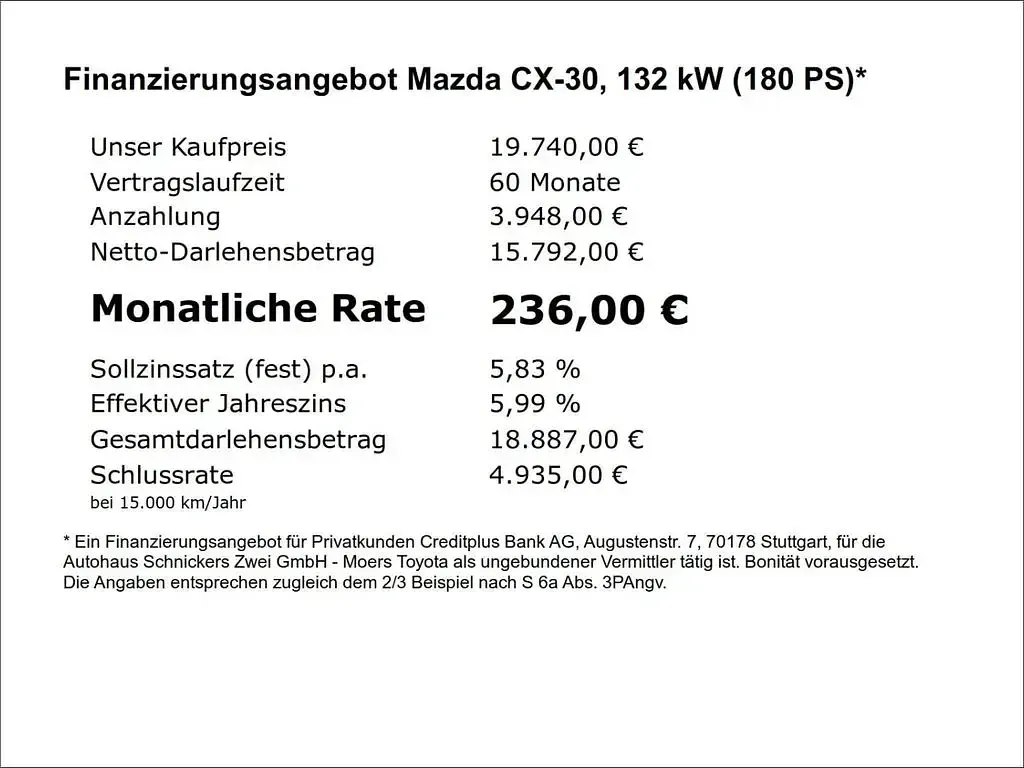 Gebraucht Mazda CX-30 Selection 179 PS (131 kW) 2020 Grau SUV