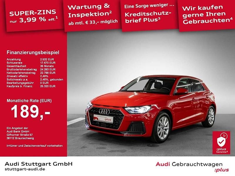Progressivrot metallic Gebraucht 2024 Audi A1 Sportback Advanced Plus Kleinwagen | 25.320 € (Fairer Preis) - Bild 1/2