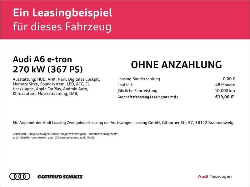 Neu Audi A6 e-tron Performance 269 kW (367 PS) 2026 Mythosschwarz metallic Kombi