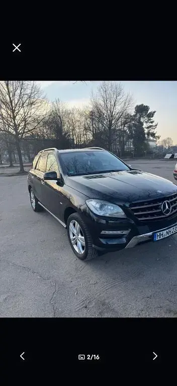 Gebraucht Mercedes ML250 204 PS (150 kW) 2012 Schwarz SUV