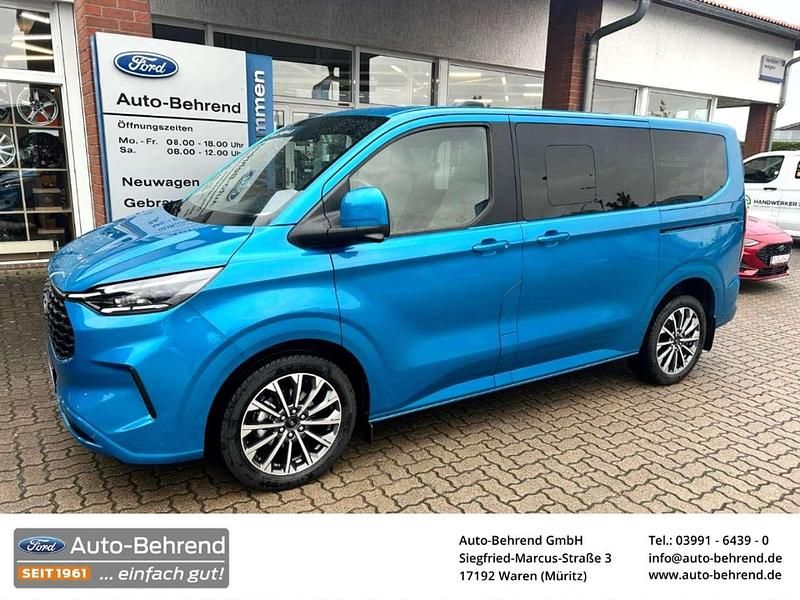 Digital aqua blue Neu 2025 Ford Tourneo Custom Titanium X Van | 62.890 € (Fairer Preis) - Bild 1/4