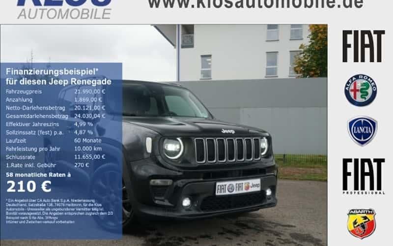 Schwarz Gebraucht 2024 Jeep Renegade SUV | 21.990 € (Guter Preis) - Bild 1/4