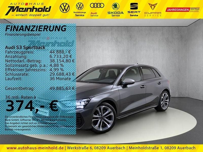 Grau Gebraucht 2025 Audi S3 Sport Limousine | 44.888 € (Guter Preis) - Bild 1/4