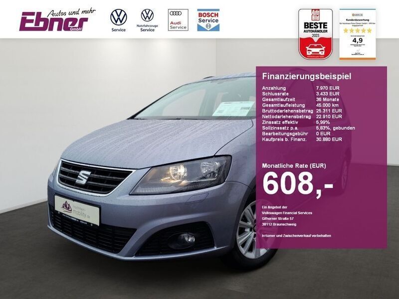 Gebraucht Seat Alhambra Style 150 PS (110 kW) 2019 Moonstone silber metallic Van / Kleinbus