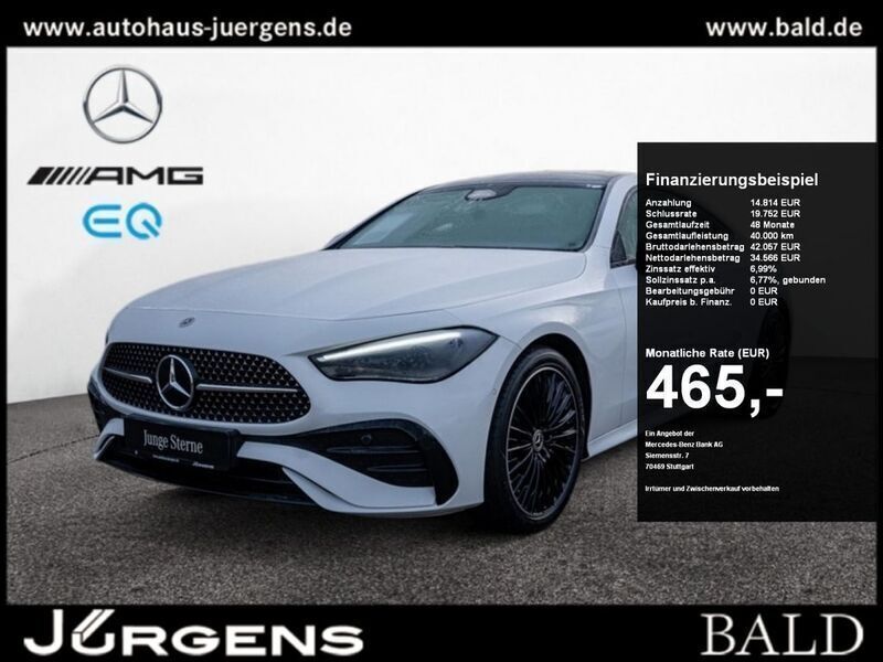 Weiss unilack polarweiss Gebraucht 2023 Mercedes CLE200 AMG Coupé | 50.790 € (Fairer Preis) - Bild 1/4
