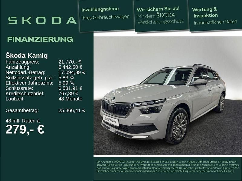 Stahlgrau Gebraucht 2022 Skoda Kamiq Clever SUV | 21.770 € (Fairer Preis) - Bild 1/4