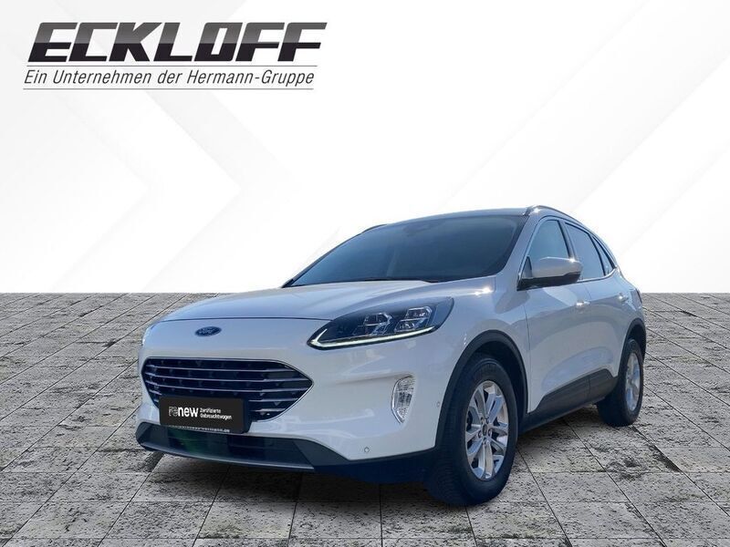 Frostweiß (weiß) Gebraucht 2021 Ford Kuga Titanium X SUV | 23.499 € (Fairer Preis) - Bild 1/4
