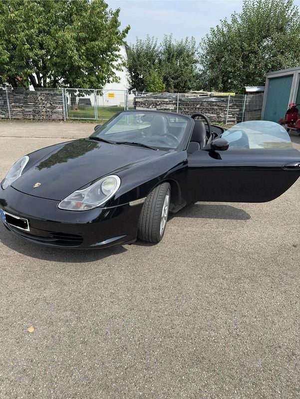 Schwarz Gebraucht 2003 Porsche 986 Boxster Cabrio | 16.986 € (Guter Preis) - Bild 1/4