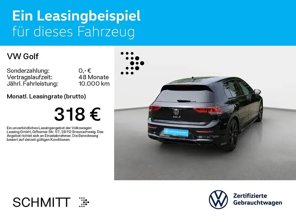 Gebraucht VW Golf VIII Style 150 PS (110 kW) 2024 Deep black perleffekt (metallic) Limousine