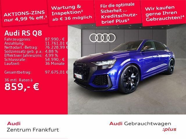 Blau Gebraucht 2022 Audi RS Q8 Sport SUV | 87.990 € (Superpreis) - Bild 1/3